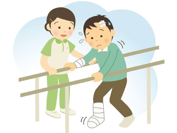 骨折や捻挫後のリハビリ